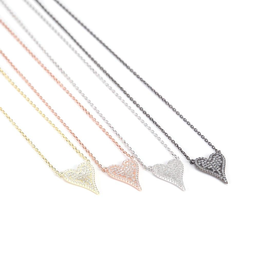 Pavé Heart Necklace