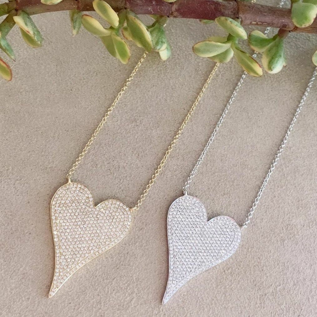 Pavé Heart Necklace
