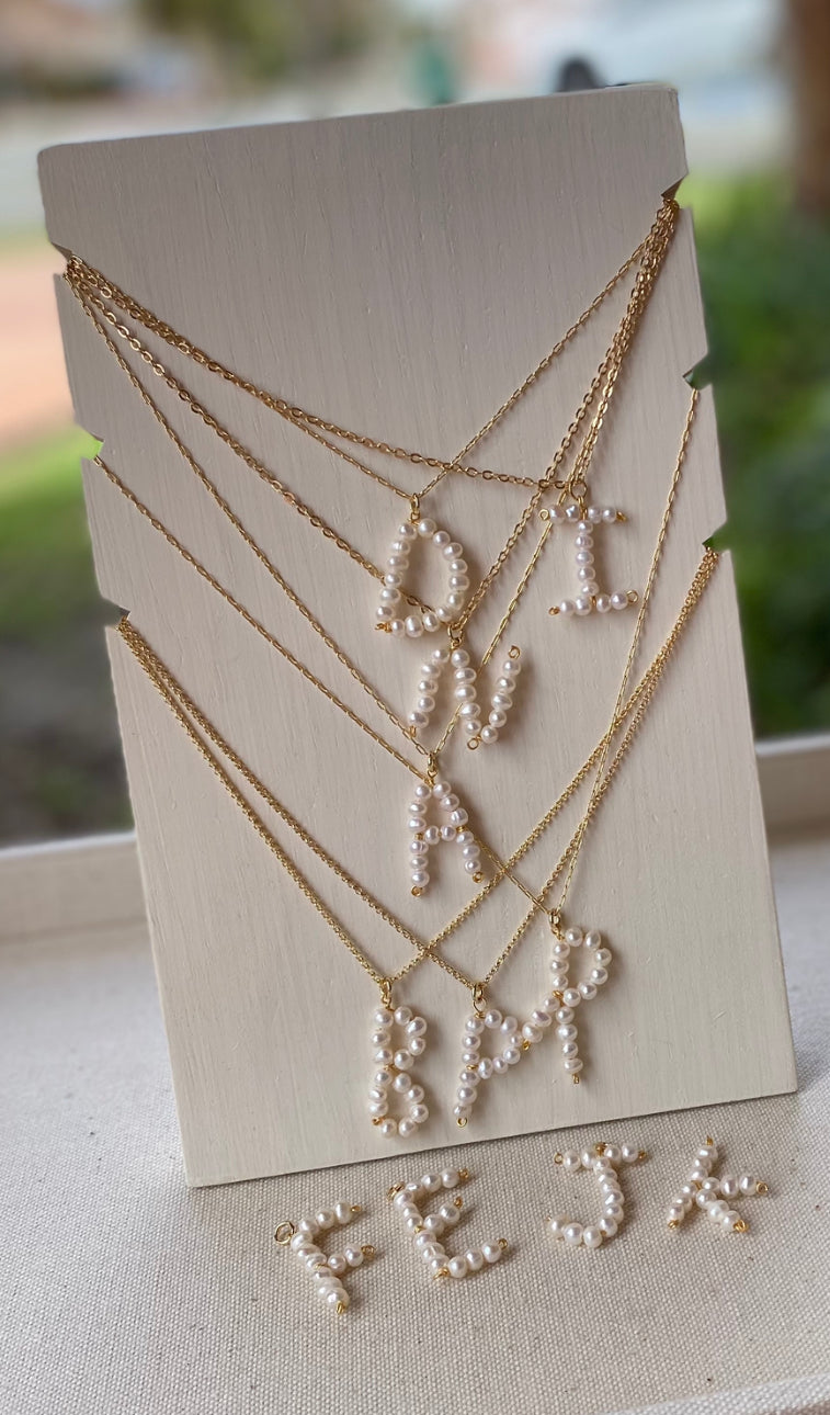 Pearl Letter Pendant