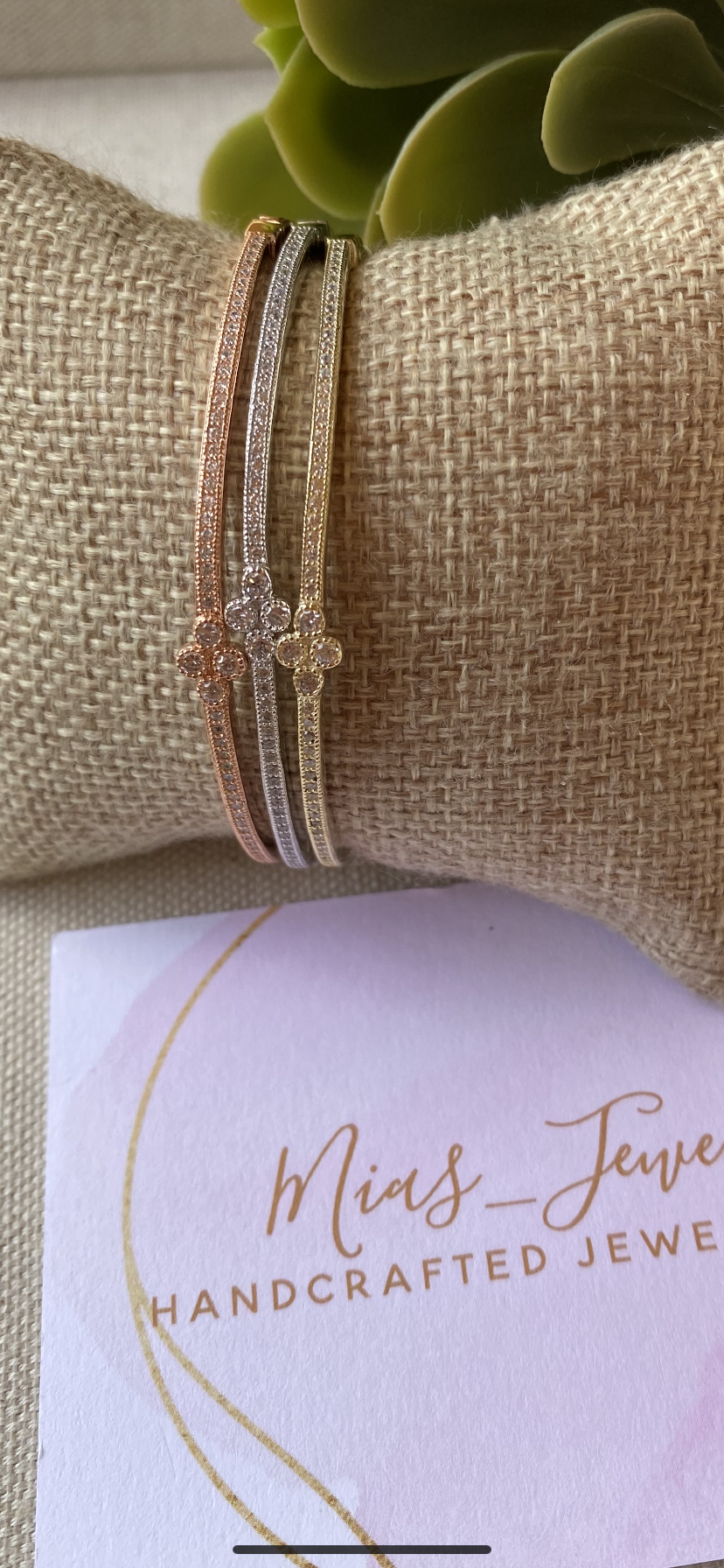 Lucky Clover Filler Bangle