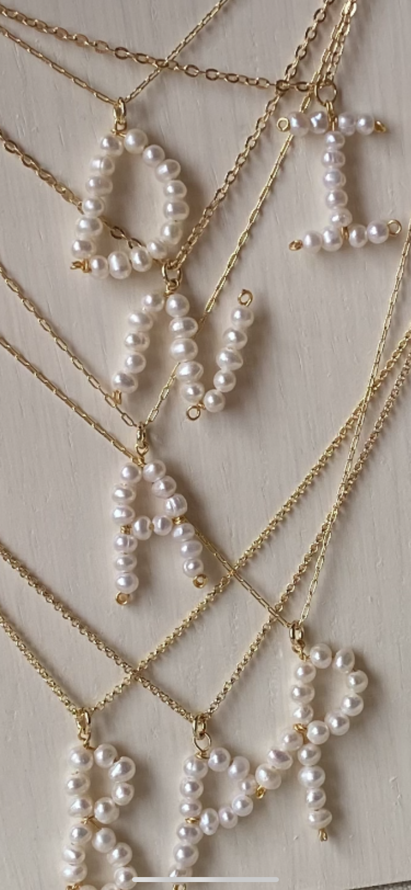 Pearl Letter Pendant
