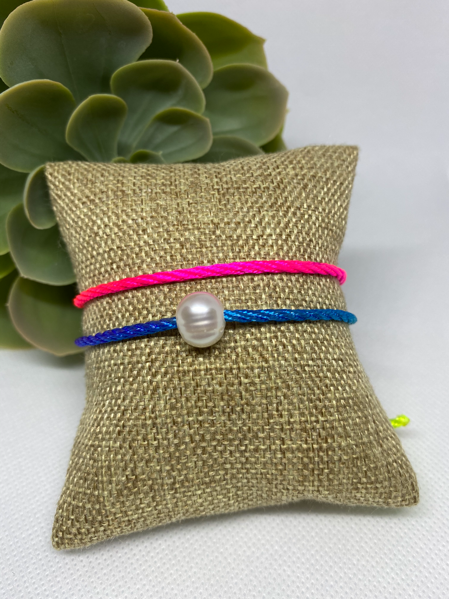 Neon Tie Dye Double Wrap Bracelet