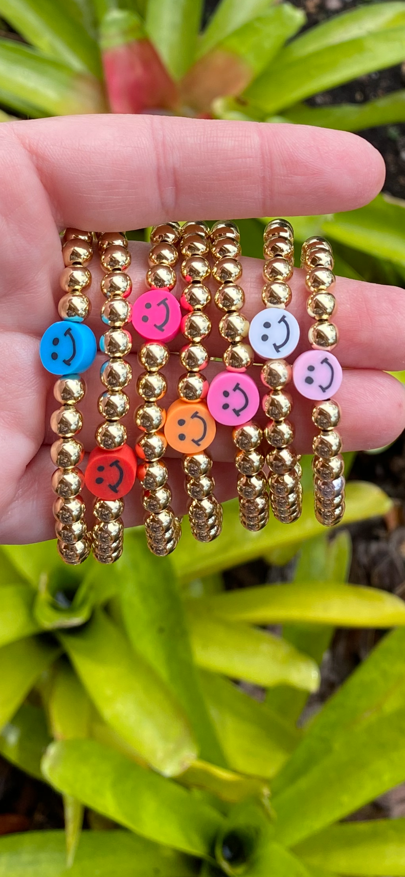 Be Happy Smiley Face Bracelet